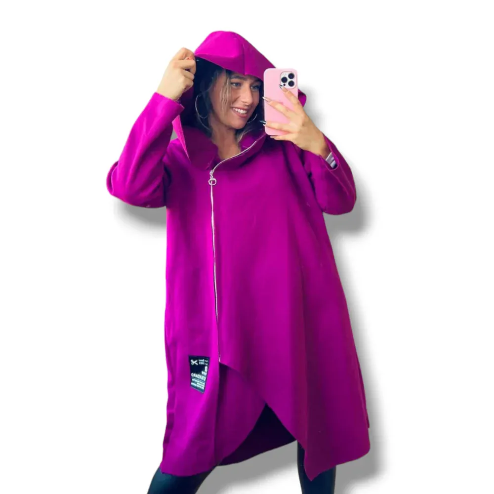 PLUS SIZE kabátek Magenta