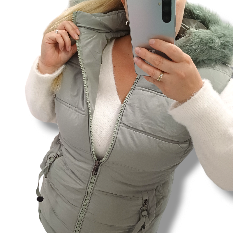 GRACE - PLUS SIZE vesta - zelená, velikost 50