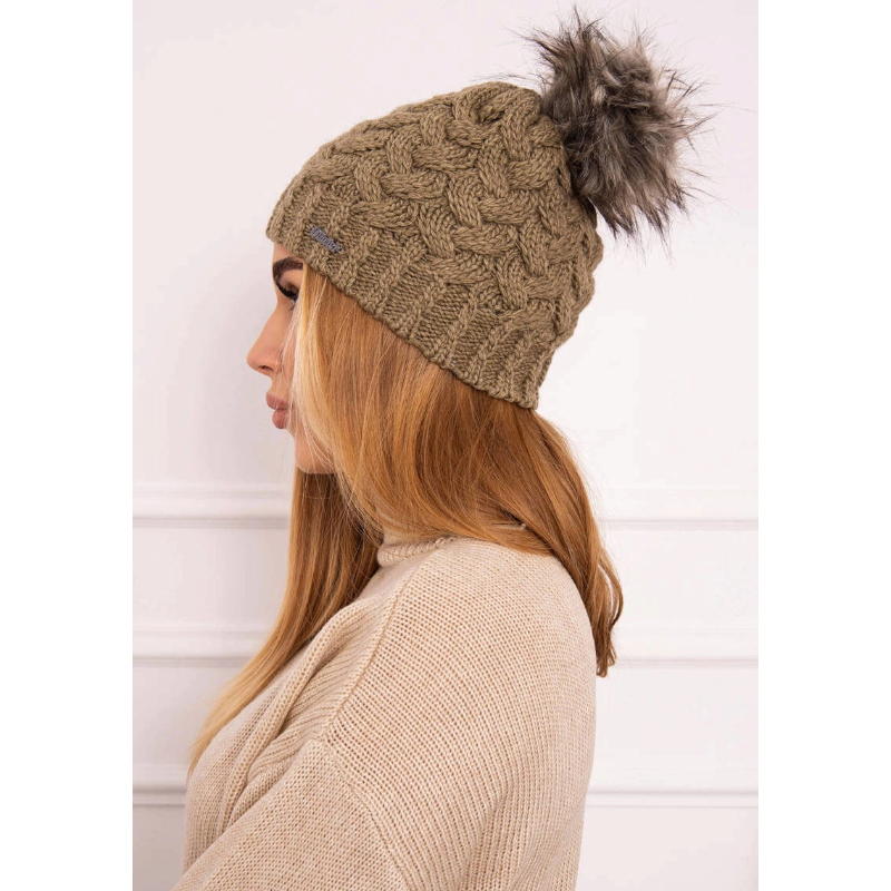 Daria - zimní čepice - light khaki