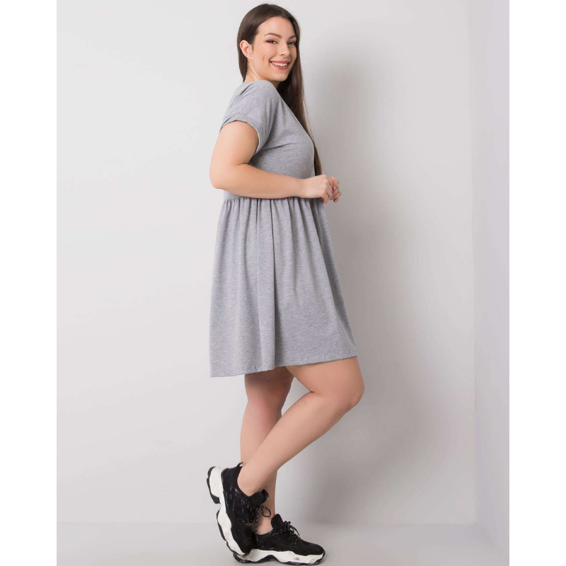 SIMONA  - PLUS SIZE šaty - gray mallange, velikost 3XL