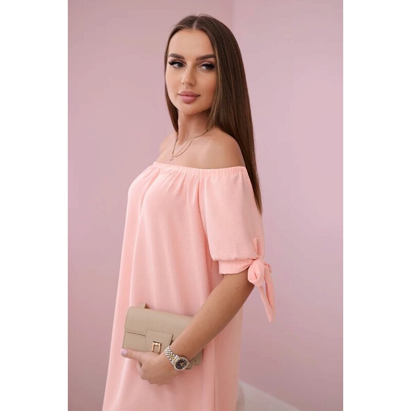 CAMILA - šaty - meruňka, sedne do L