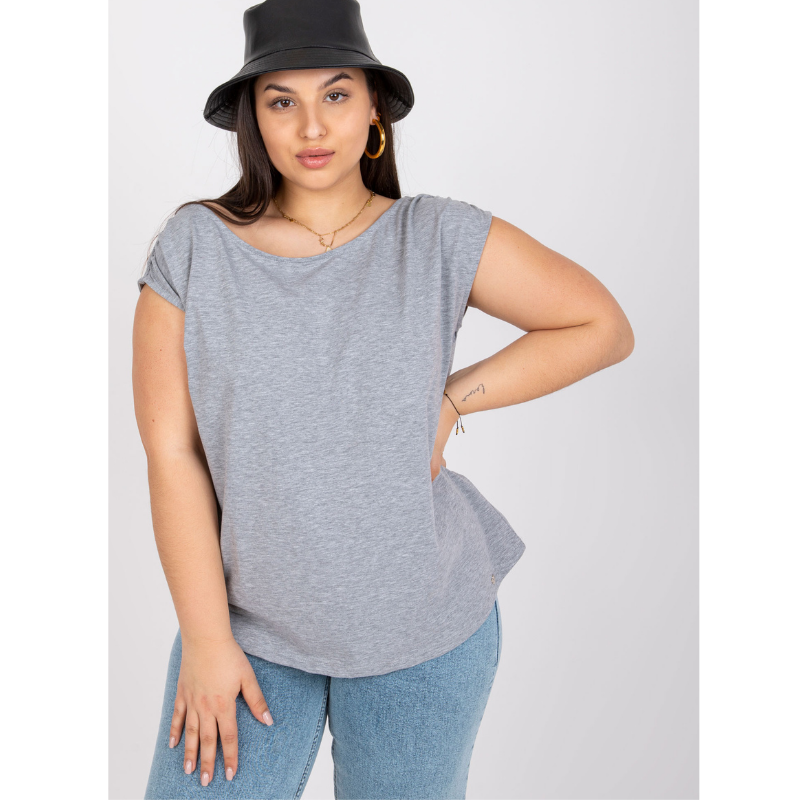 PENNY - šedé PLUS SIZE tričko, velikost XL (42)
