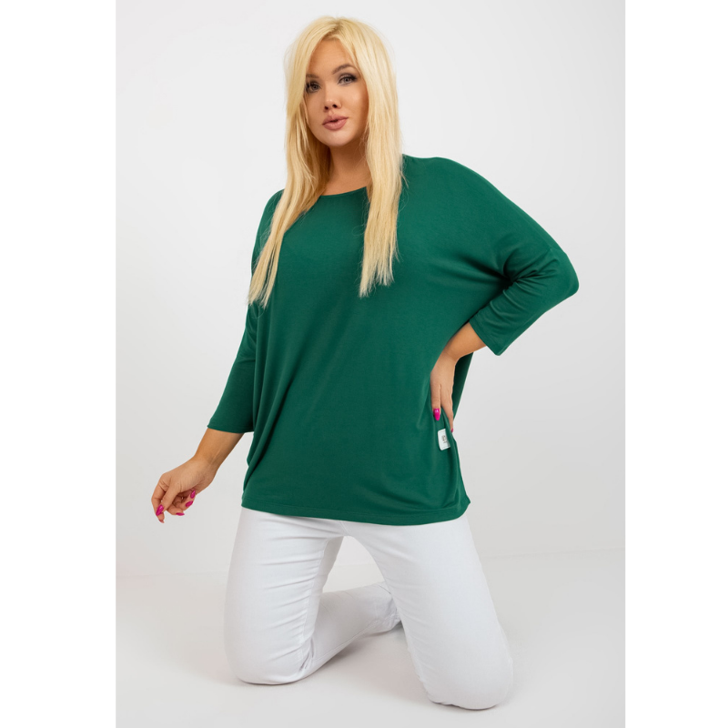 GISELE - PLUS SIZE zelené tričko
