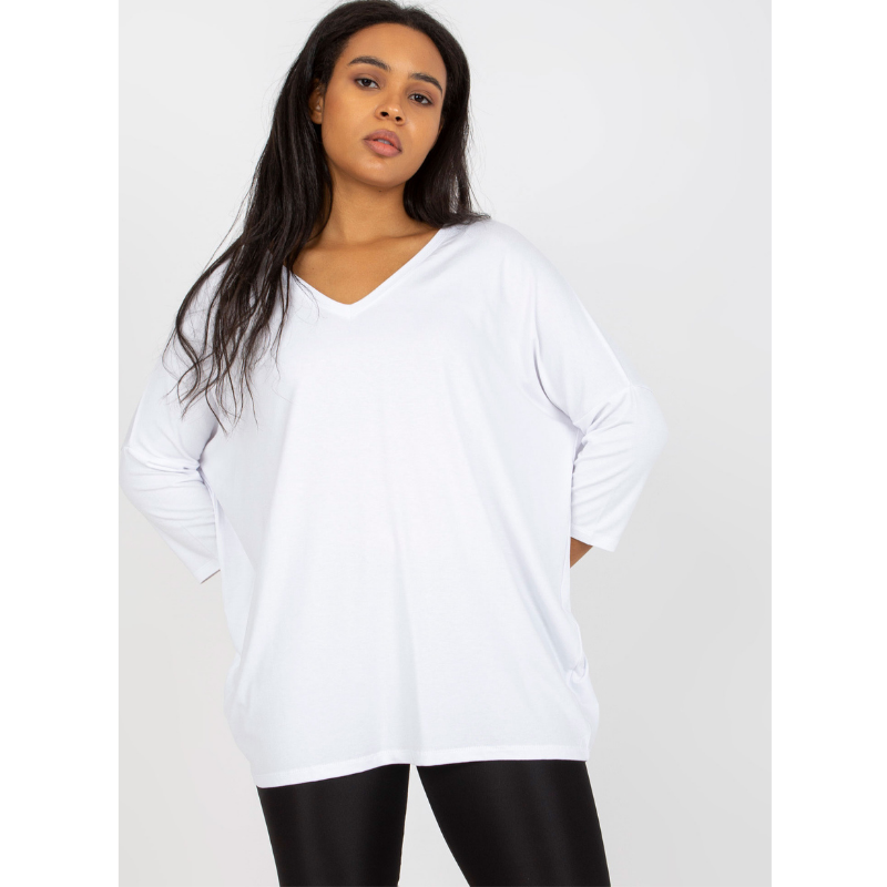 FRANCIS - PLUS SIZE tričko - bílá