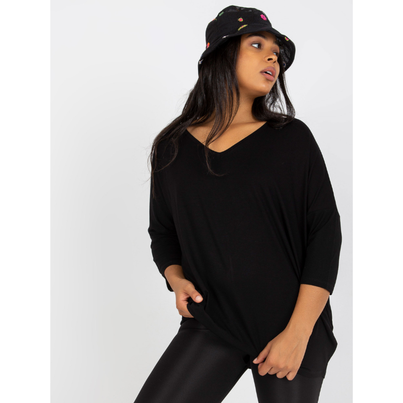 FRANCIS - PLUS SIZE tričko - černá