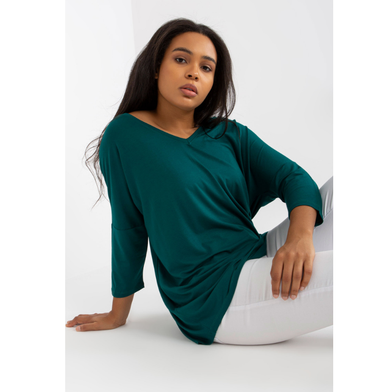 FRANCIS - PLUS SIZE tričko - tmavě zelená