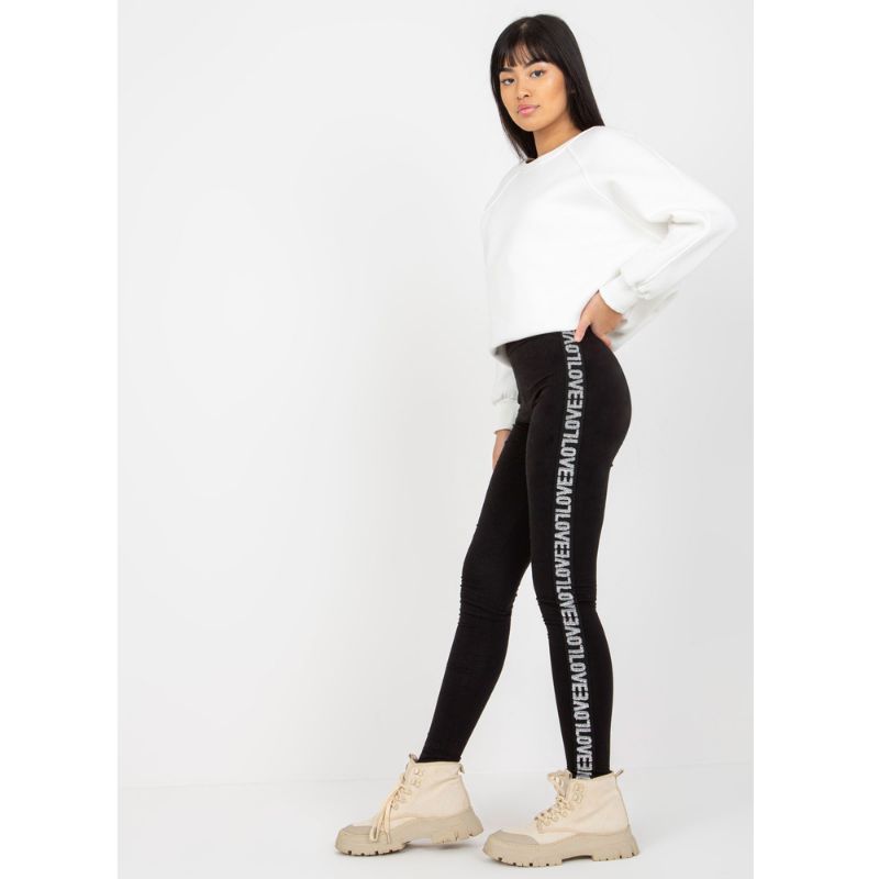 LOVE - legíny s bílým nápisem, velikost M