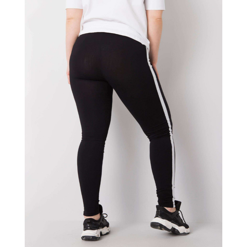 RENATA - PLUS SIZE legíny s pruhy, velikost 3XL