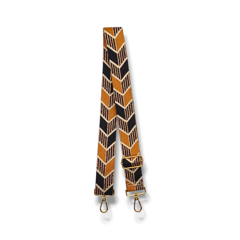 Popruh na kabelku/ledvinu s chevron vzorem