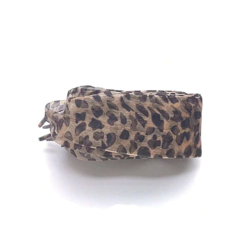 Leopardí tkaničky z organzy - 160 cm