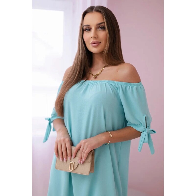 CAMILA - šaty - světle mátová, sedne do L