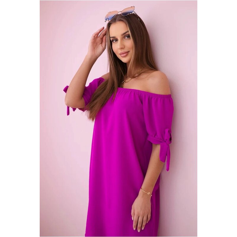 CAMILA - šaty - tmavě fialová, sedne do L