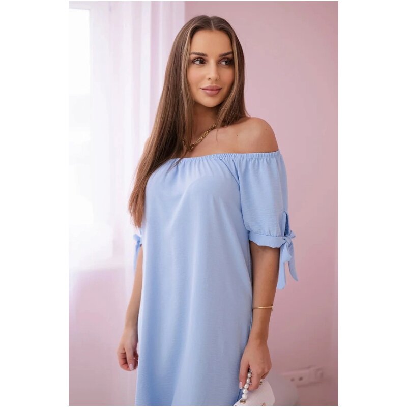CAMILA - šaty - světle modrá, sedne do L