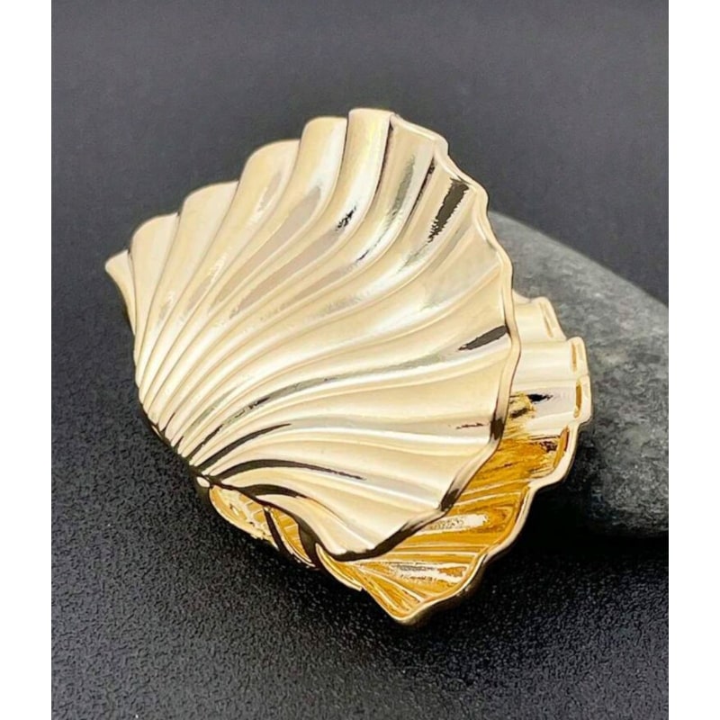 SHELL - zlatý skřipec do vlasů