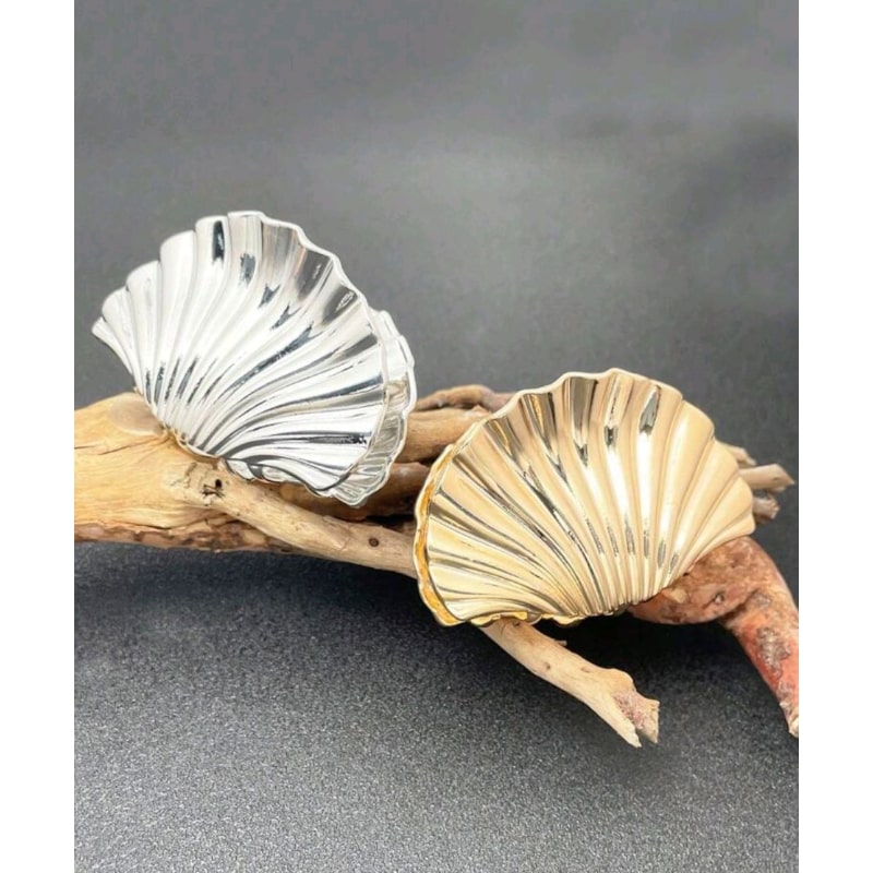 SHELL - stříbrný skřipec do vlasů