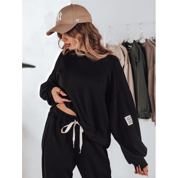 PERFECT - oversize tepláková souprava - černá, velikost sedne od S do XL