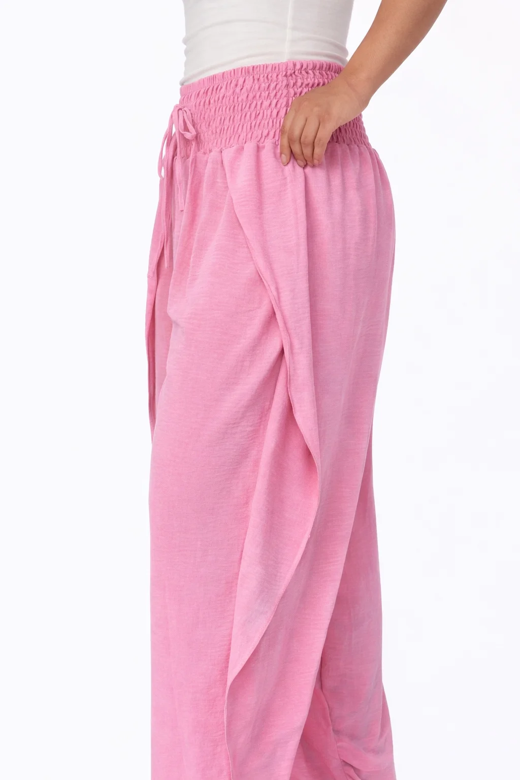 TEFITY - letní kalhoty - guava, velikost sedne od S do XL