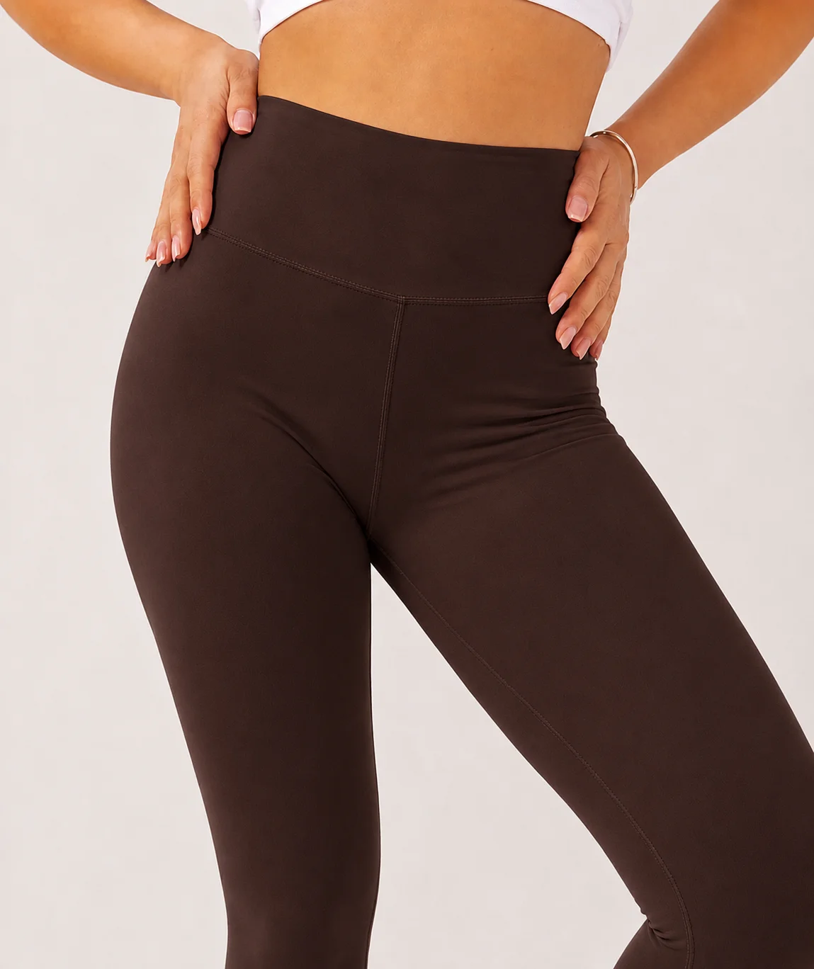 Velvetky CAPRI - bambusové legíny, čokoládová, velikost L/XL