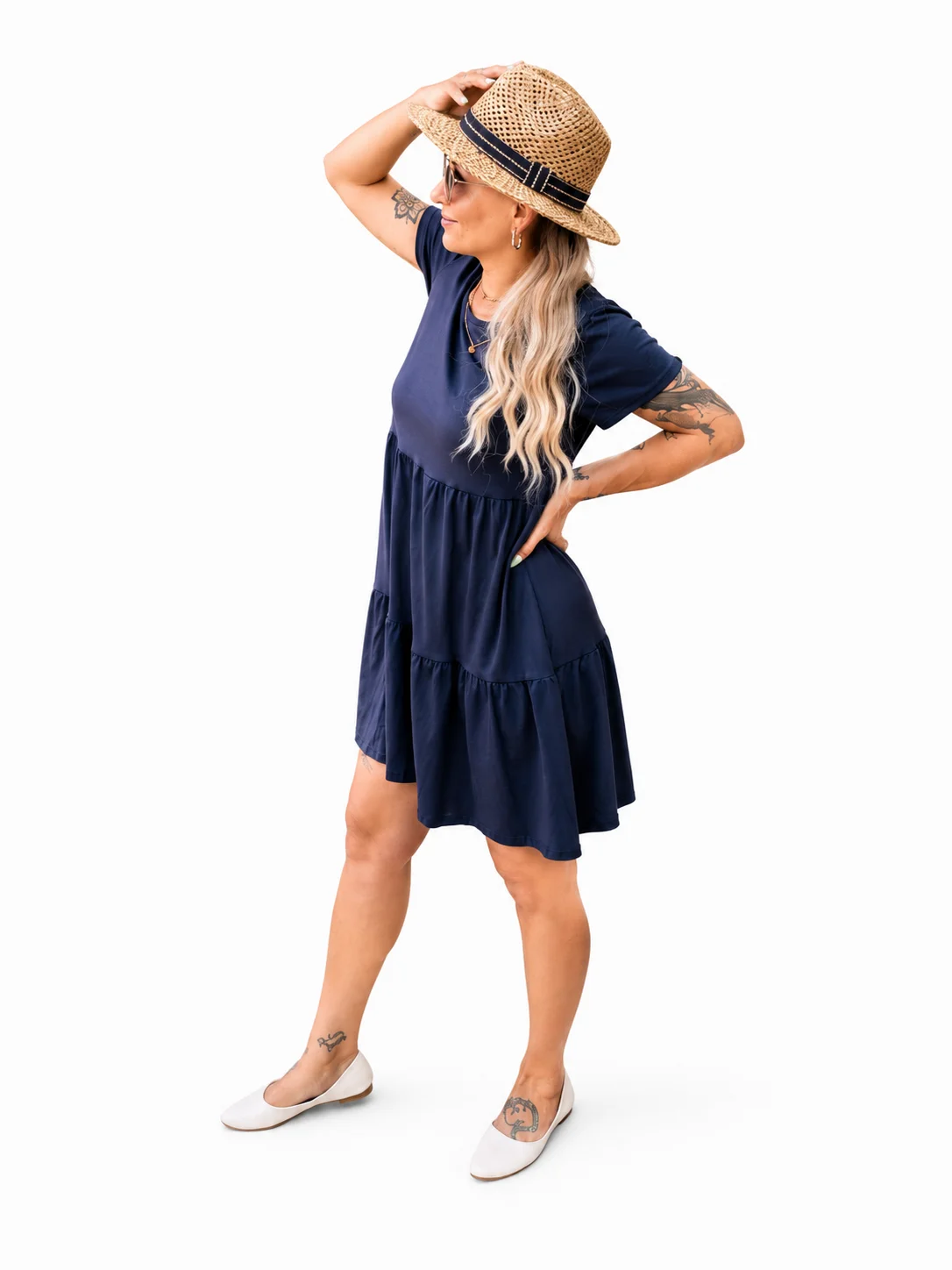 Šaty Julie - tmavě modrá, velikost sedne od S do XL