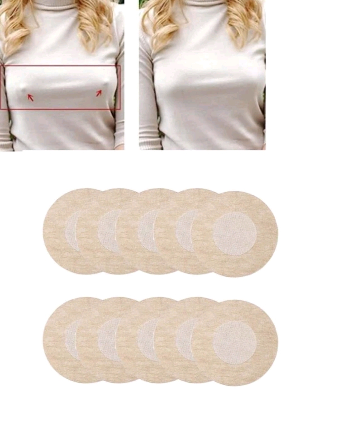 Nálepky na bradavky 5 párů (10 ks)