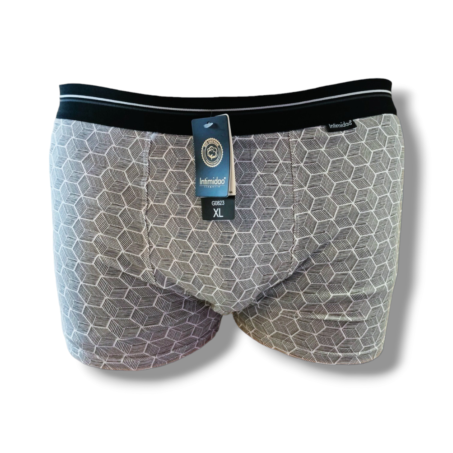 Pytlík jak v bavlnce - boxerky s BIO bavlnou - černá, velikost XL