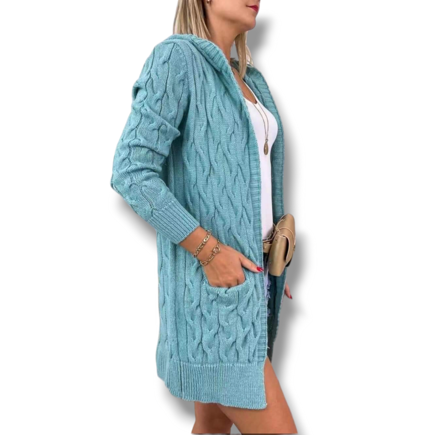 Megan - kardigan - mint, sedne od S do XL velikosti
