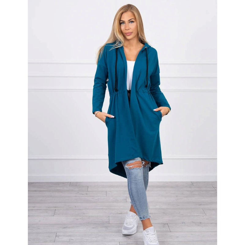 Sofia - kardigan s delšími zády - blue, sedne do velikosti L