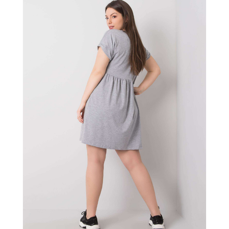 SIMONA  - PLUS SIZE šaty - gray mallange, velikost 3XL