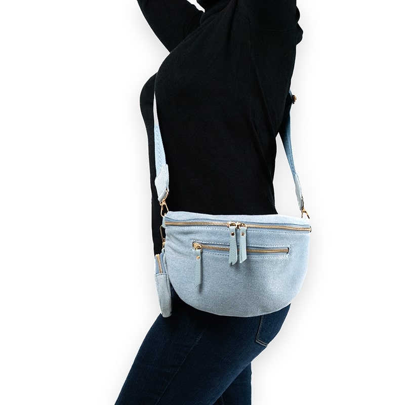 MERYL - ledvinka - light denim