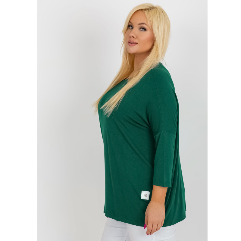 GISELE - PLUS SIZE zelené tričko