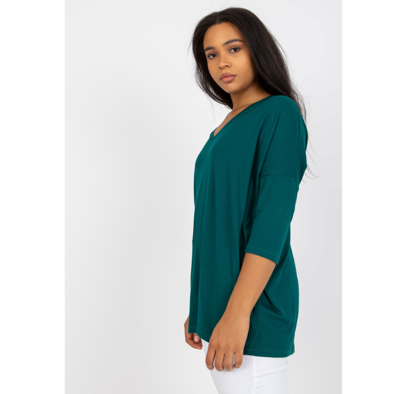 FRANCIS - PLUS SIZE tričko - tmavě zelená