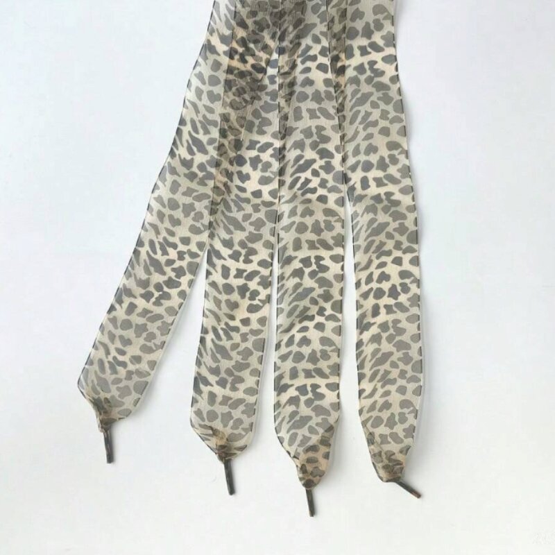 Leopardí tkaničky z organzy - 160 cm