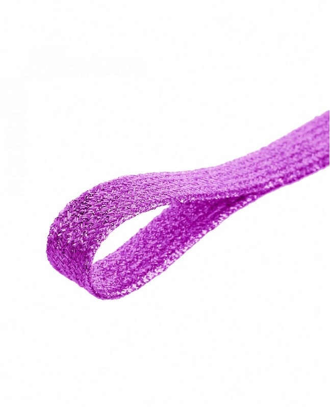 GLITTER LACES - třpytivé tkaničky - fialové, 120 cm