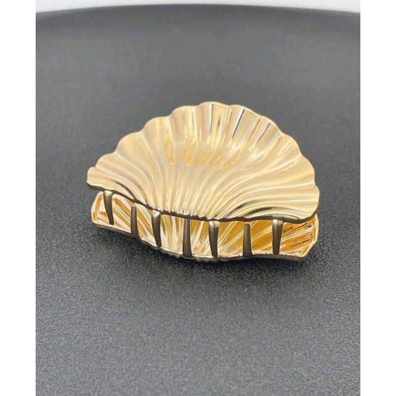 SHELL - zlatý skřipec do vlasů