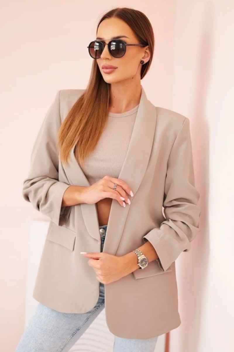 ESTELA - dámské sako - champagne, sedne od S do L
