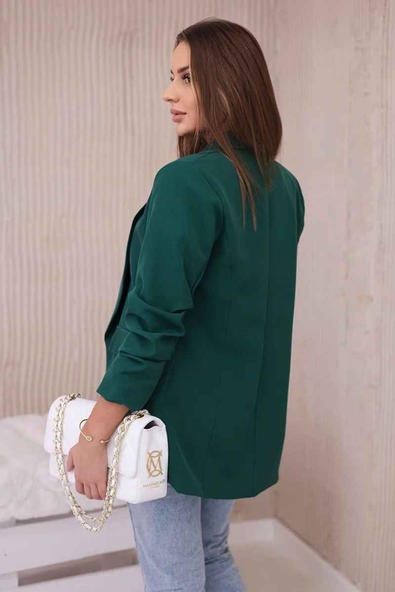 ESTELA - dámské sako - smaragdová, sedne od S do L
