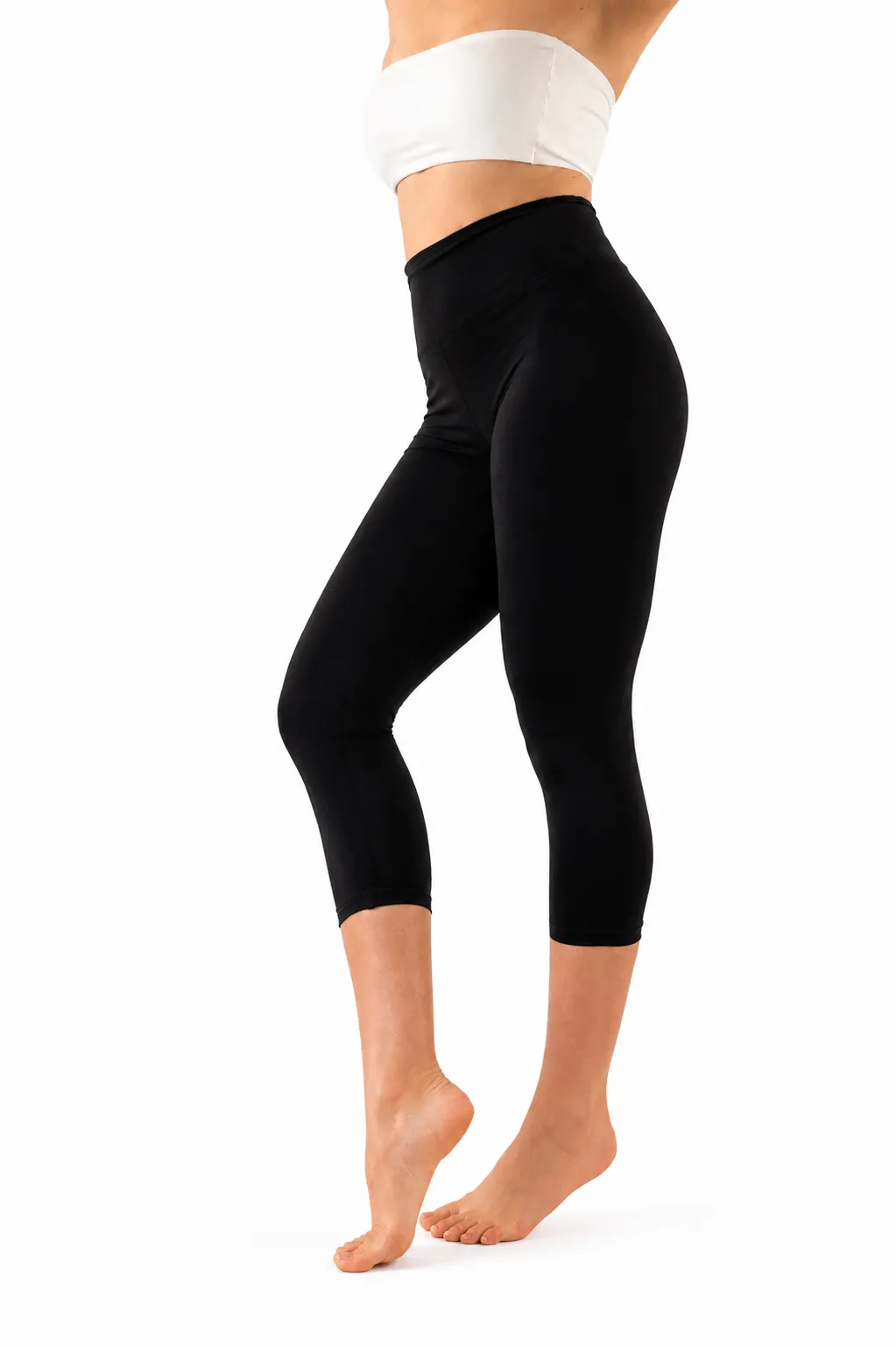 Velvetky CAPRI - bambusové legíny, černé, velikost L/XL