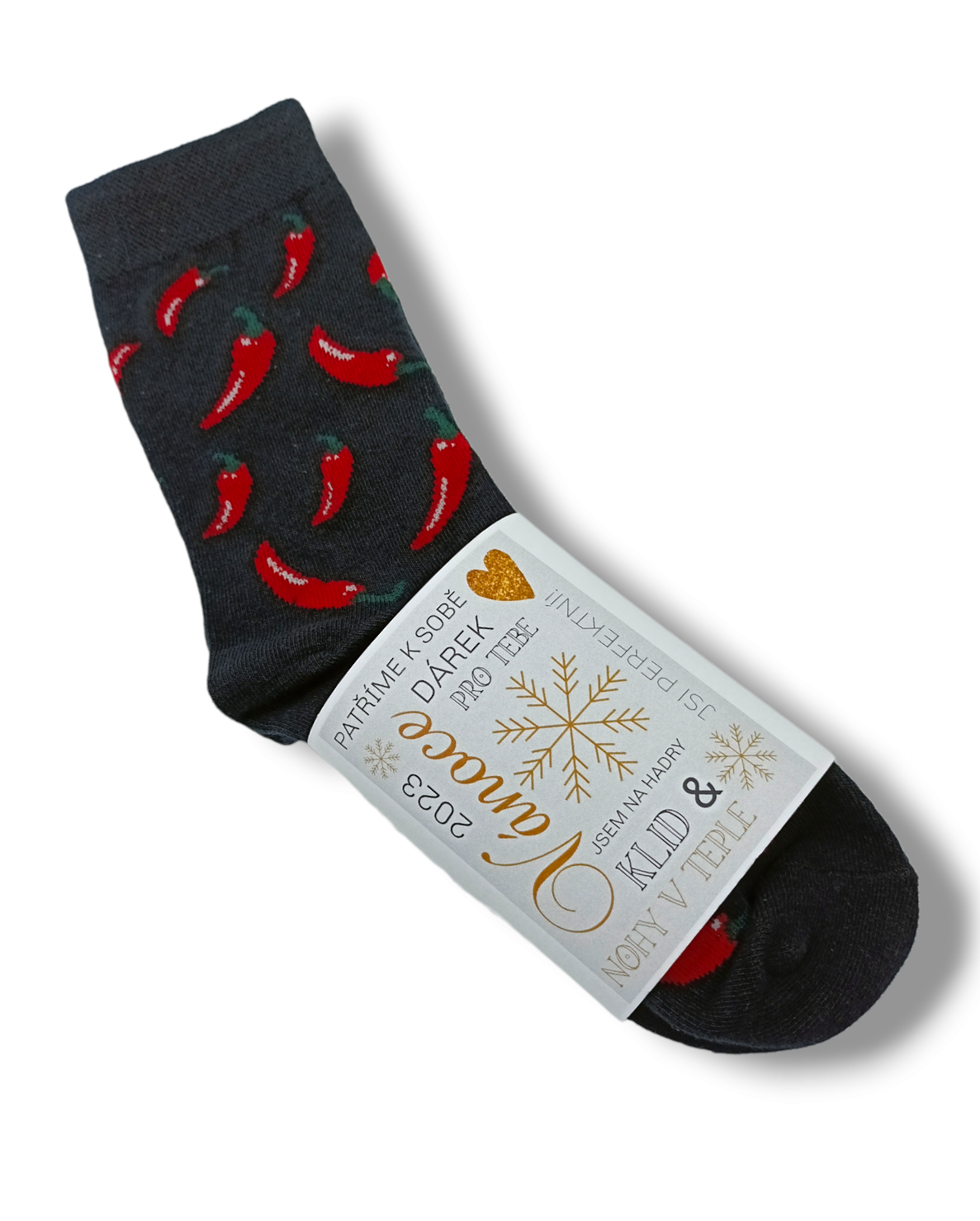 Klid a nohy v teple - pánské ponožky - RED HOT CHILLI SOCKS