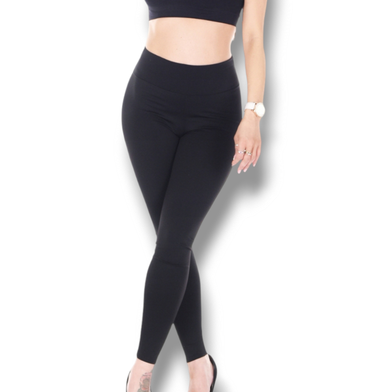MELIS - legíny s křížením - černá, velikosti S-XL