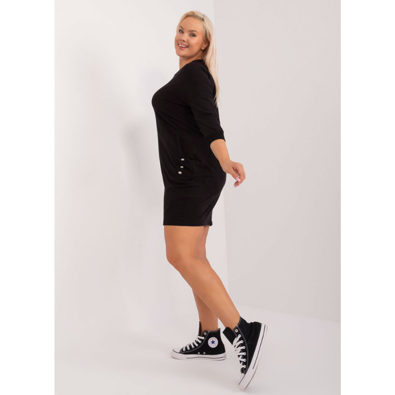 GINNY - PLUS SIZE šaty - černá, sedne do velikosti 50