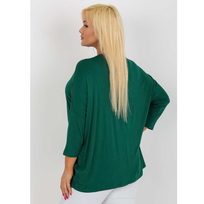 GISELE - PLUS SIZE zelené tričko