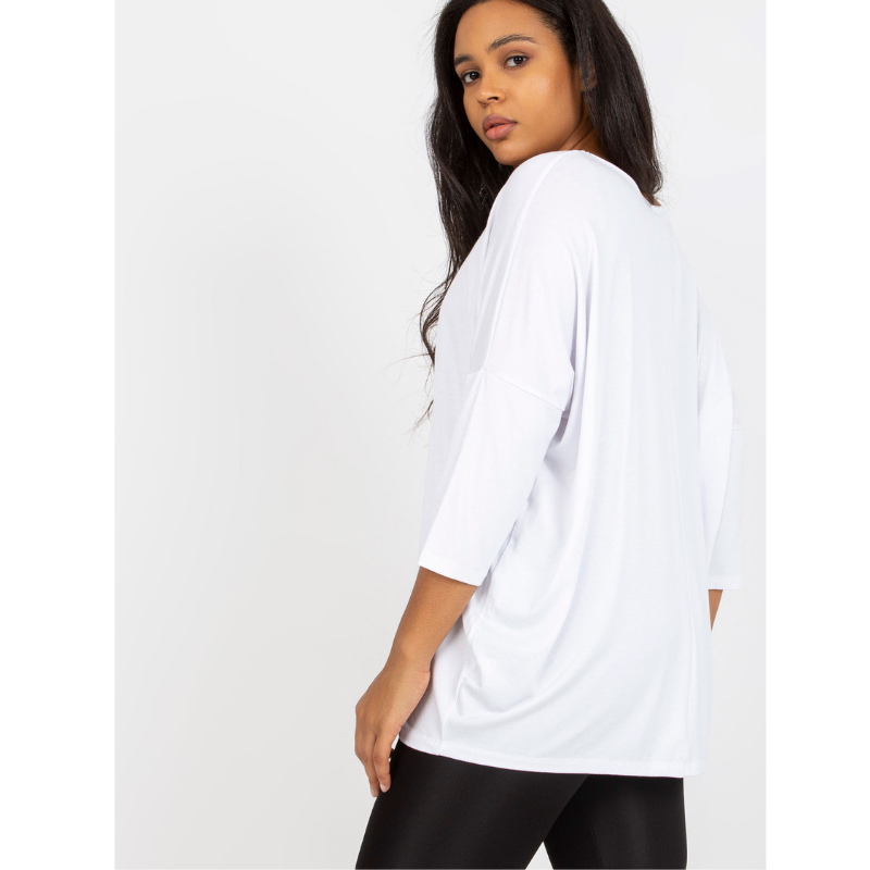 FRANCIS - PLUS SIZE tričko - bílá