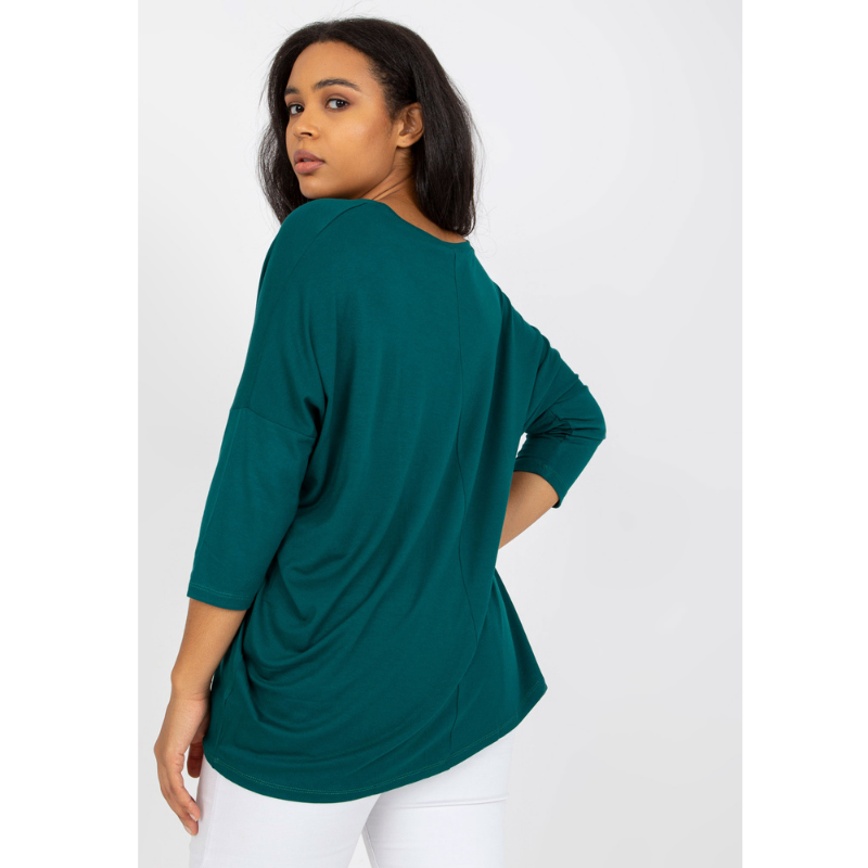 FRANCIS - PLUS SIZE tričko - tmavě zelená