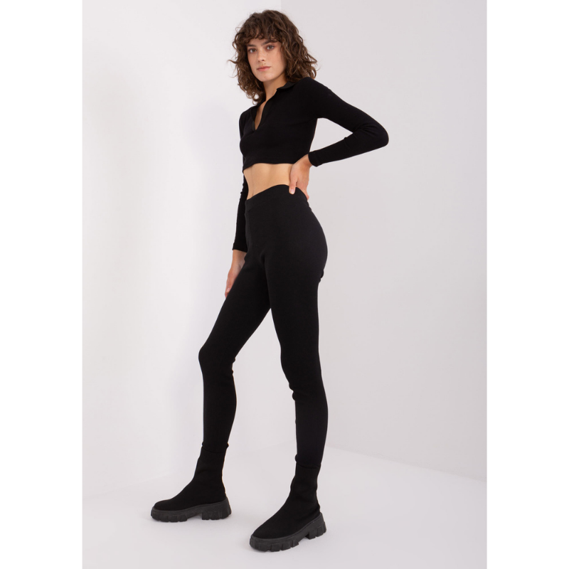 LENA - basic legíny - černé, velikost XL