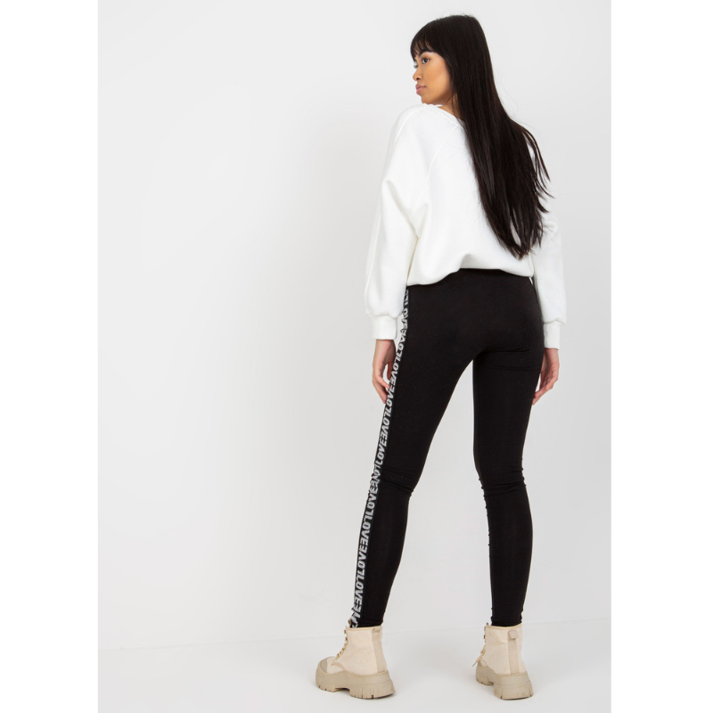 LOVE - legíny s bílým nápisem, velikost M