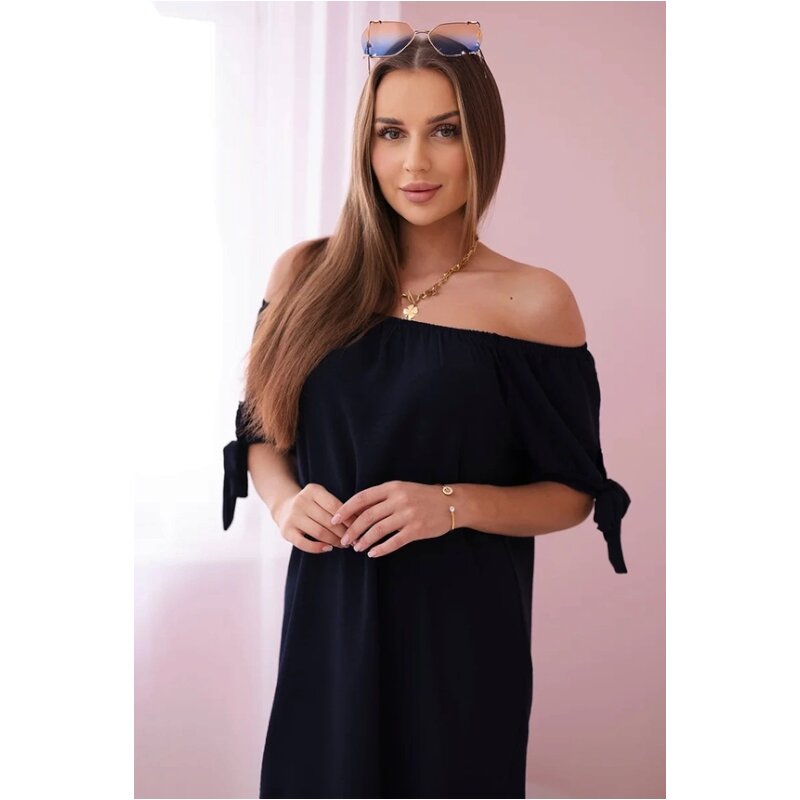 CAMILA - šaty - tmavě modrá, sedne do L