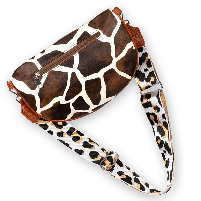 GWEN - crossbody ledvinka s potiskem žirafy