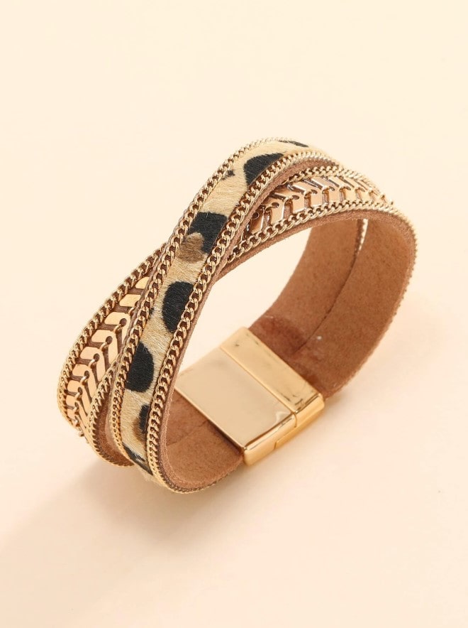 LEOPARD CHARM - náramek s leopardím vzorem
