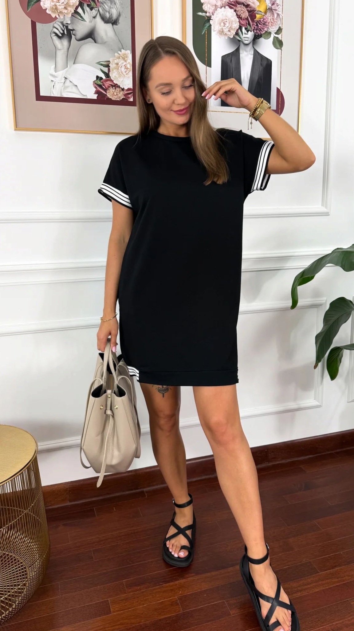 NORA - šaty, černá, sednou od S do XL