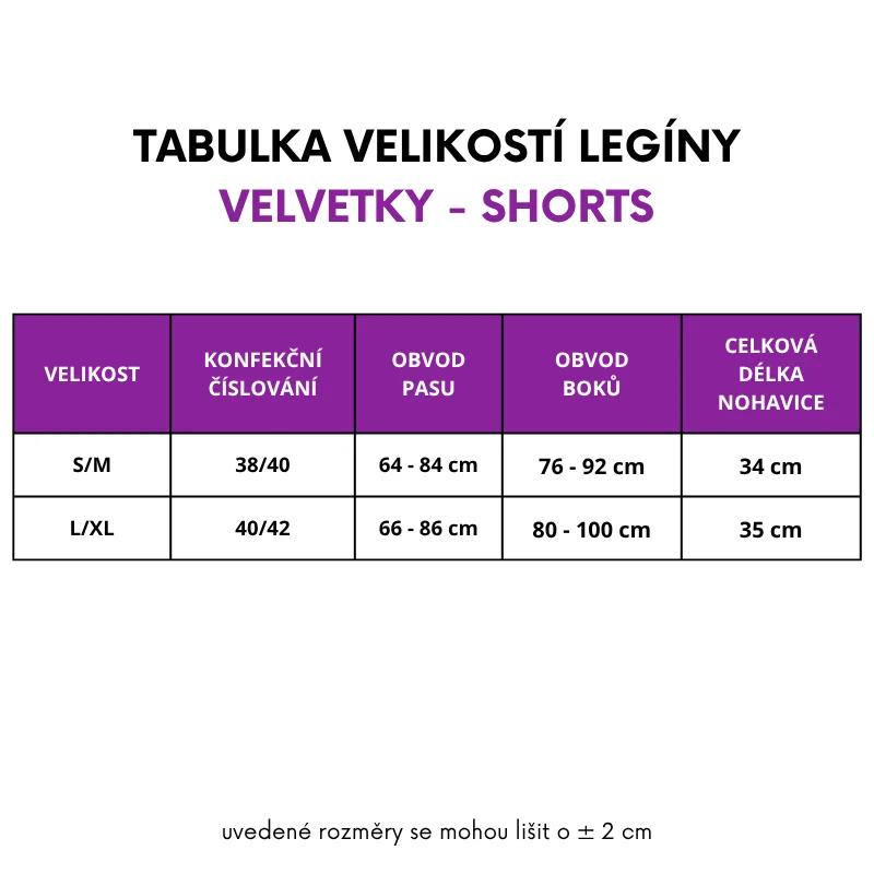 Velvetky SHORTS - tmavě růžová, velikosti od S do XL